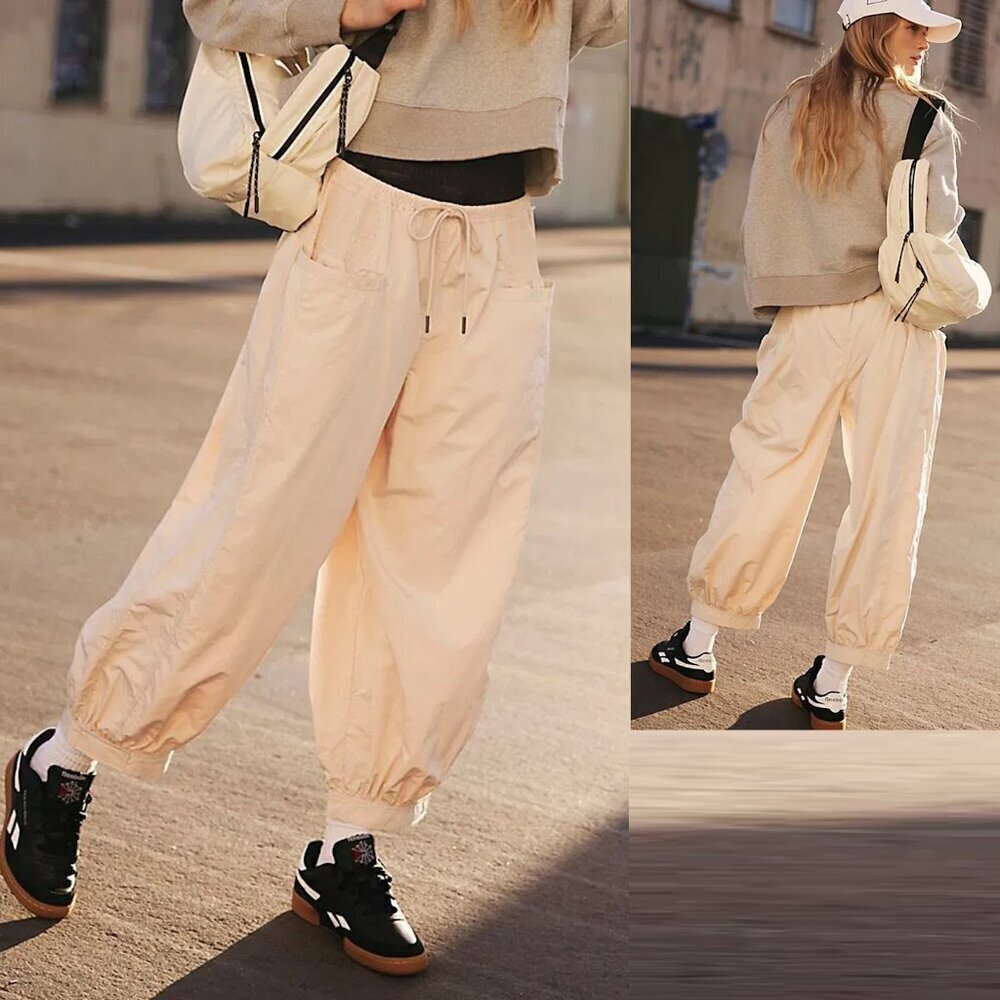 NWT New $128 Free People Movement Taupe Sweet Life Pants Size XL